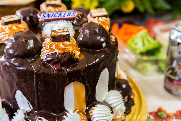 Chocolate Caramel Angel Food Cake