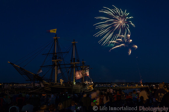 Fireworks at Derby's Wharf