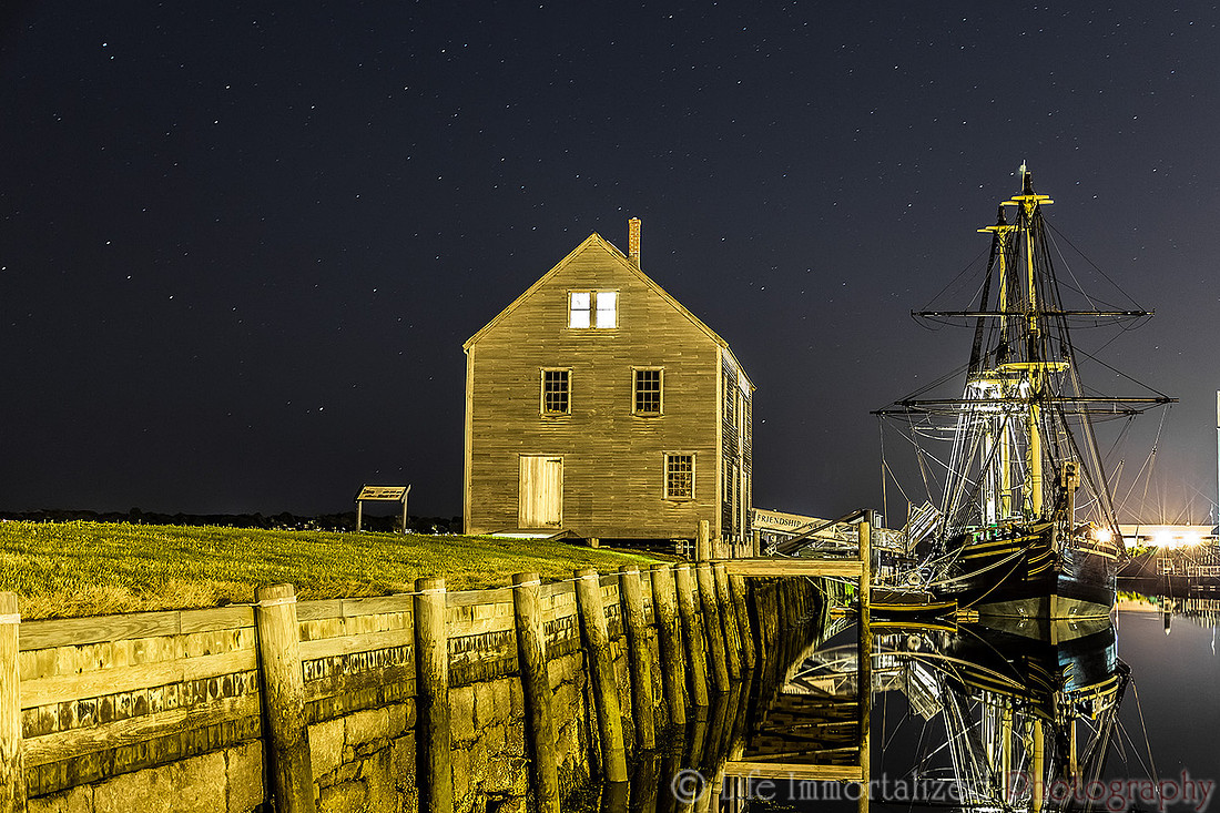 Derby's Wharf at Night