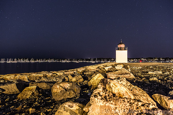 Derby's Wharf Lighthouse at Night