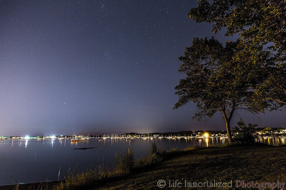 Forest River at Night