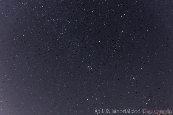 Perseid Meteor Amongst the Stars