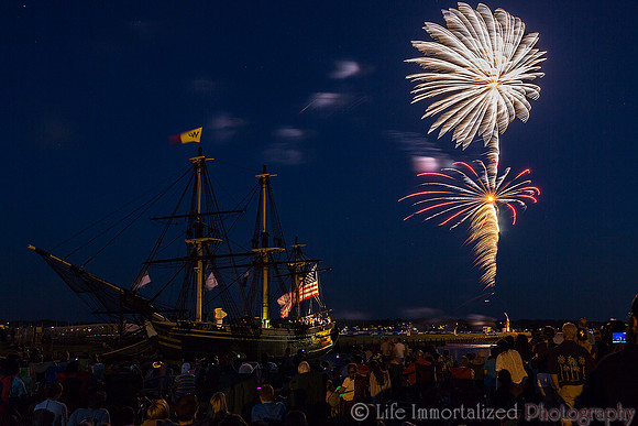 Fireworks at Derby's Wharf