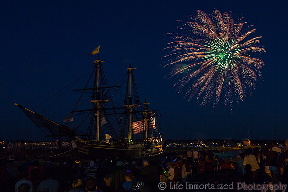 Fireworks at Derby's Wharf