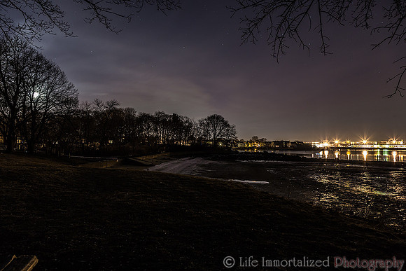 Forest River at Night