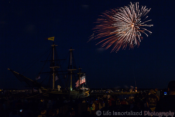 Fireworks at Derby's Wharf