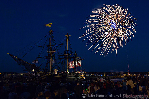 Fireworks at Derby's Wharf
