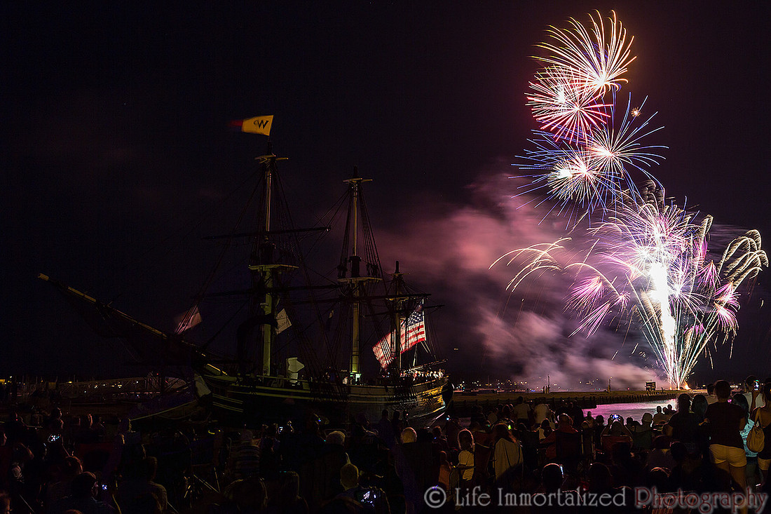 Fireworks at Derby's Wharf
